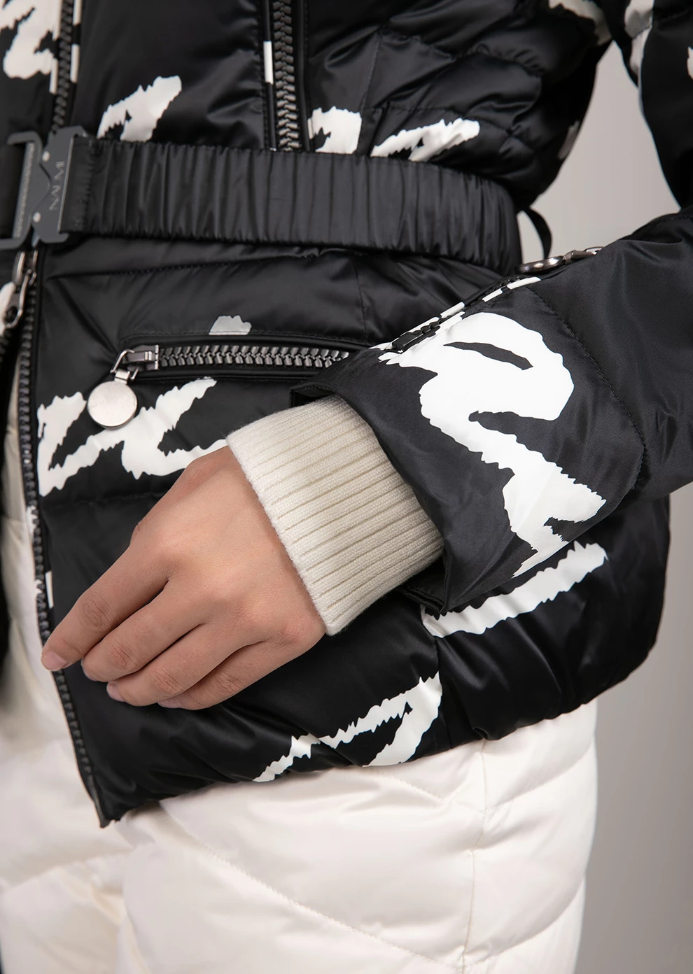 Короткий пуховик с капюшоном (1821OW-0012-OM228)