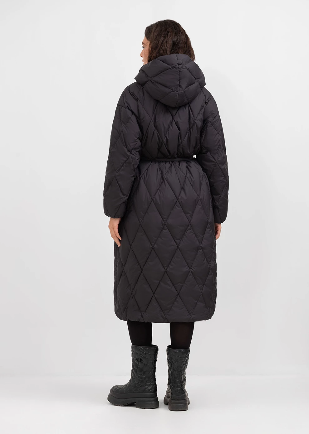 Пуховик длинный с капюшоном (1171UW-1039-A101)