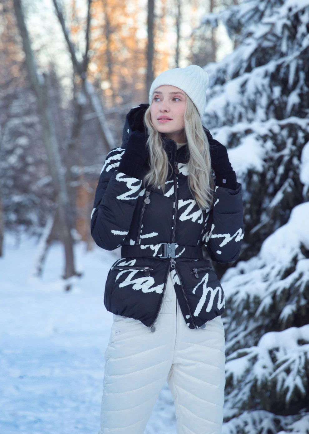 Короткий пуховик с капюшоном (1821OW-0012-OM228)