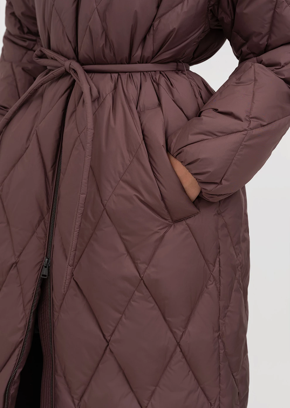 Пуховик длинный с капюшоном (1171UW-1039-A302)