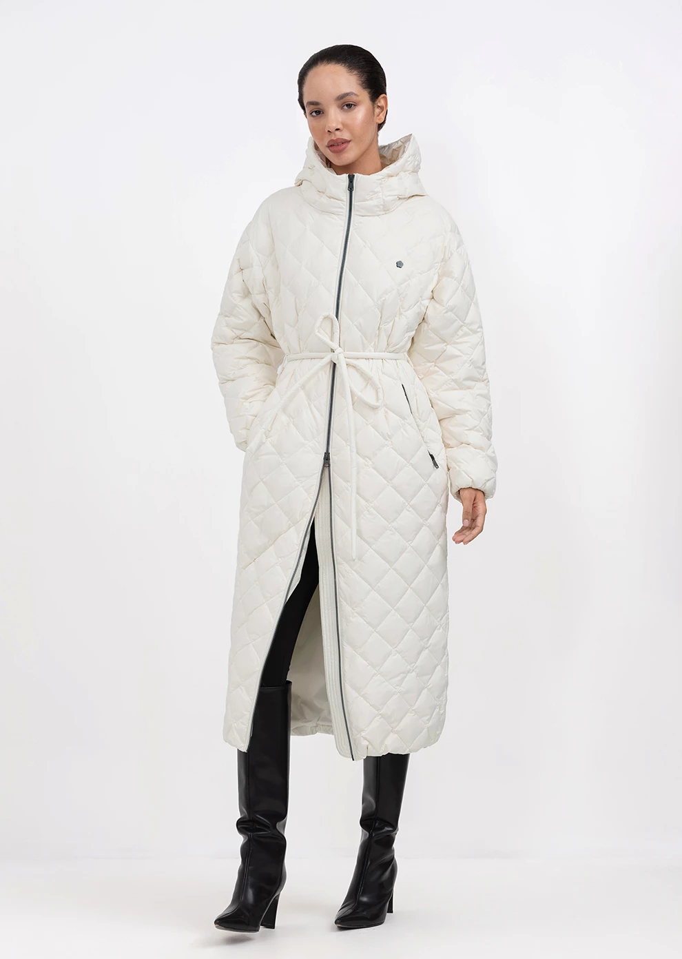 Пуховик длинный с капюшоном (1247UW-1039-A002)