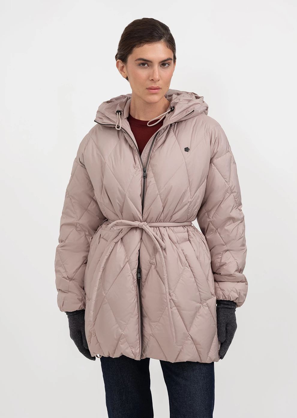 Пуховик демисезонный с капюшоном  (1168UW-1039-A505)