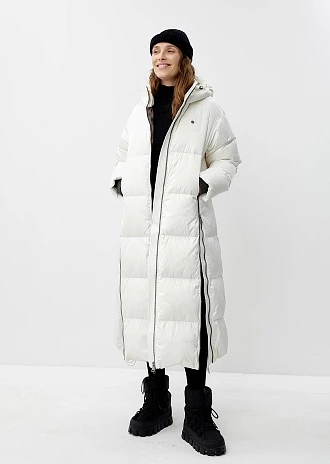 Длинный пуховик с капюшоном (1116SW-1070-A002)