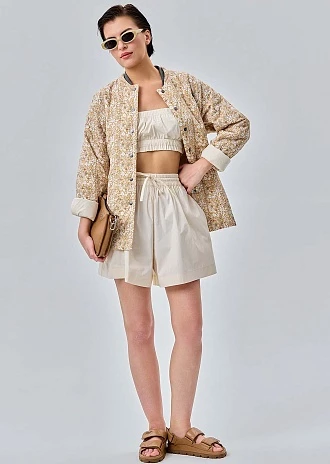 Утепленный пиджак с поясом (1186TW-2019-F510)